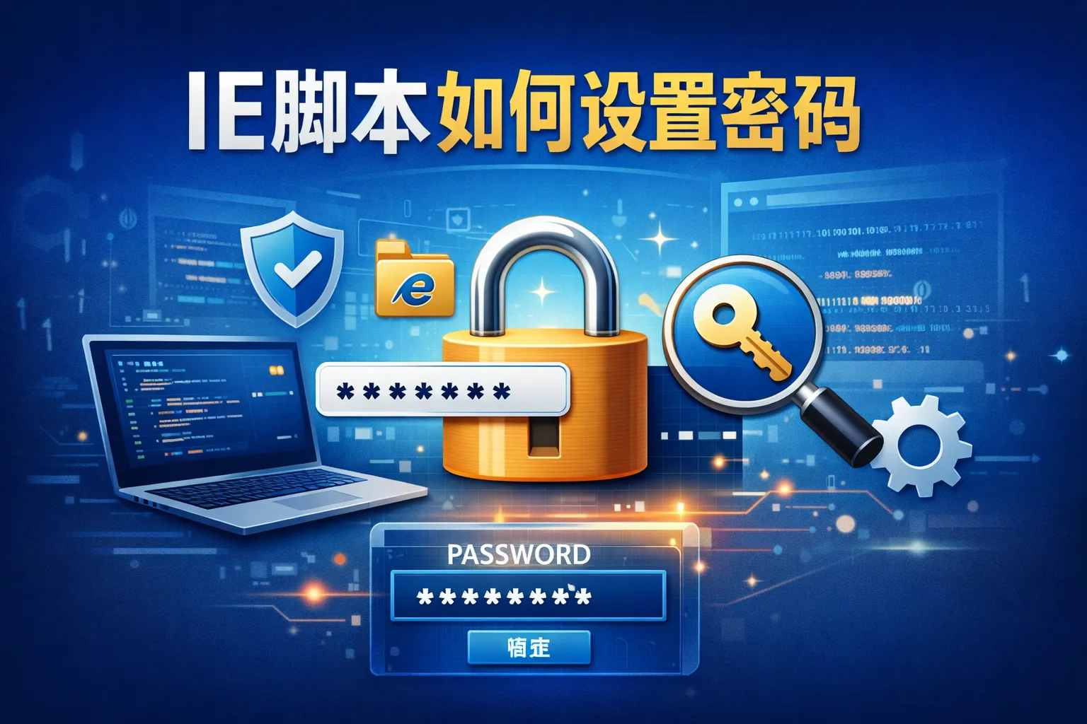 ie脚本如何设置密码