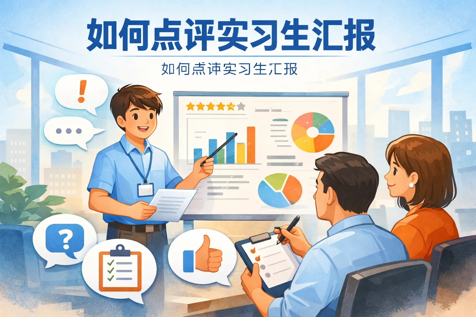 如何点评实习生汇报