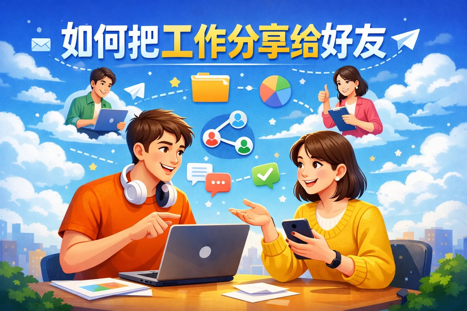 如何把工作分享给好友