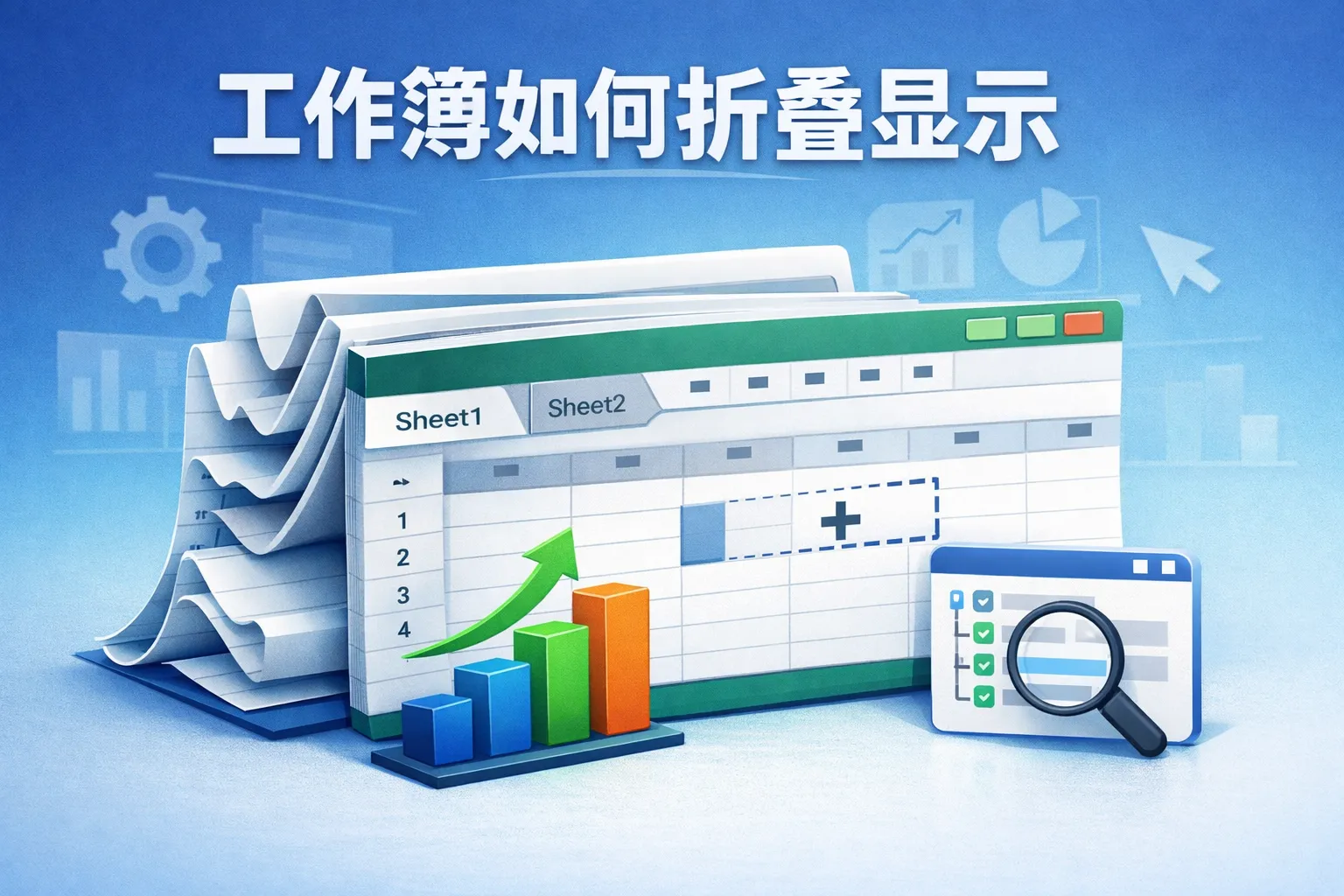 工作簿如何折叠显示