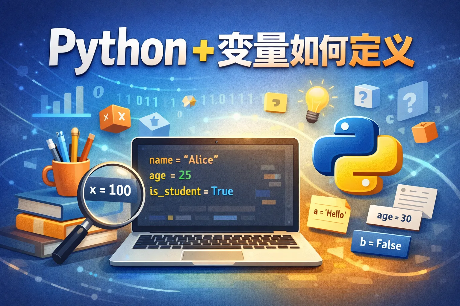 python+变量如何定议