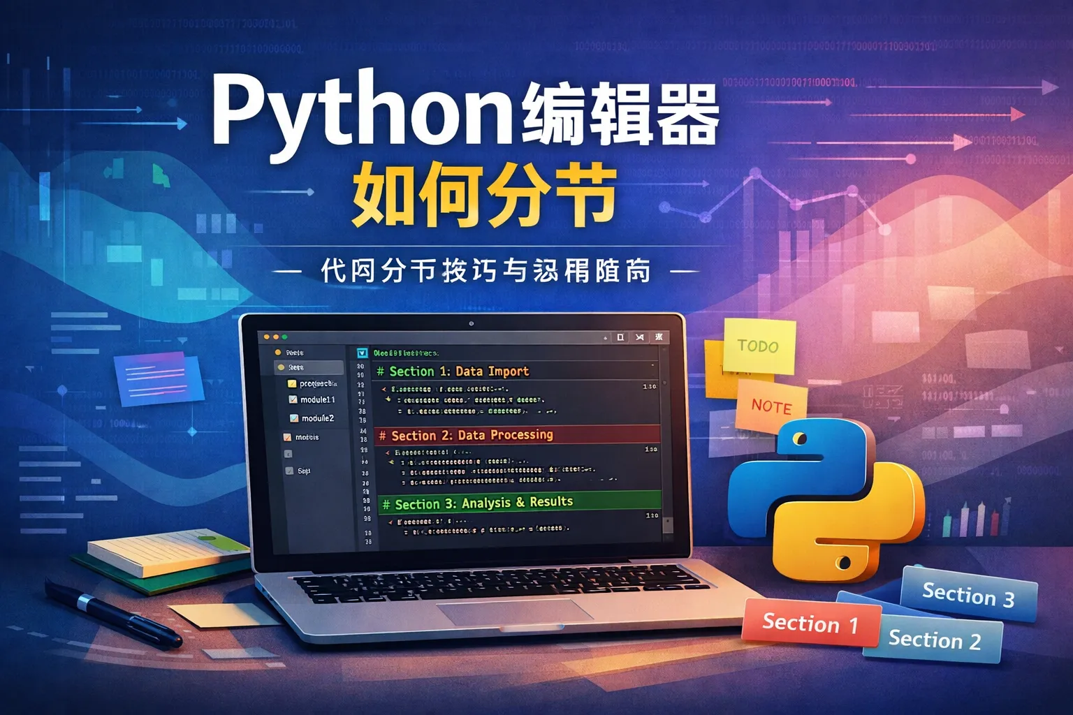 python编辑器如何分节