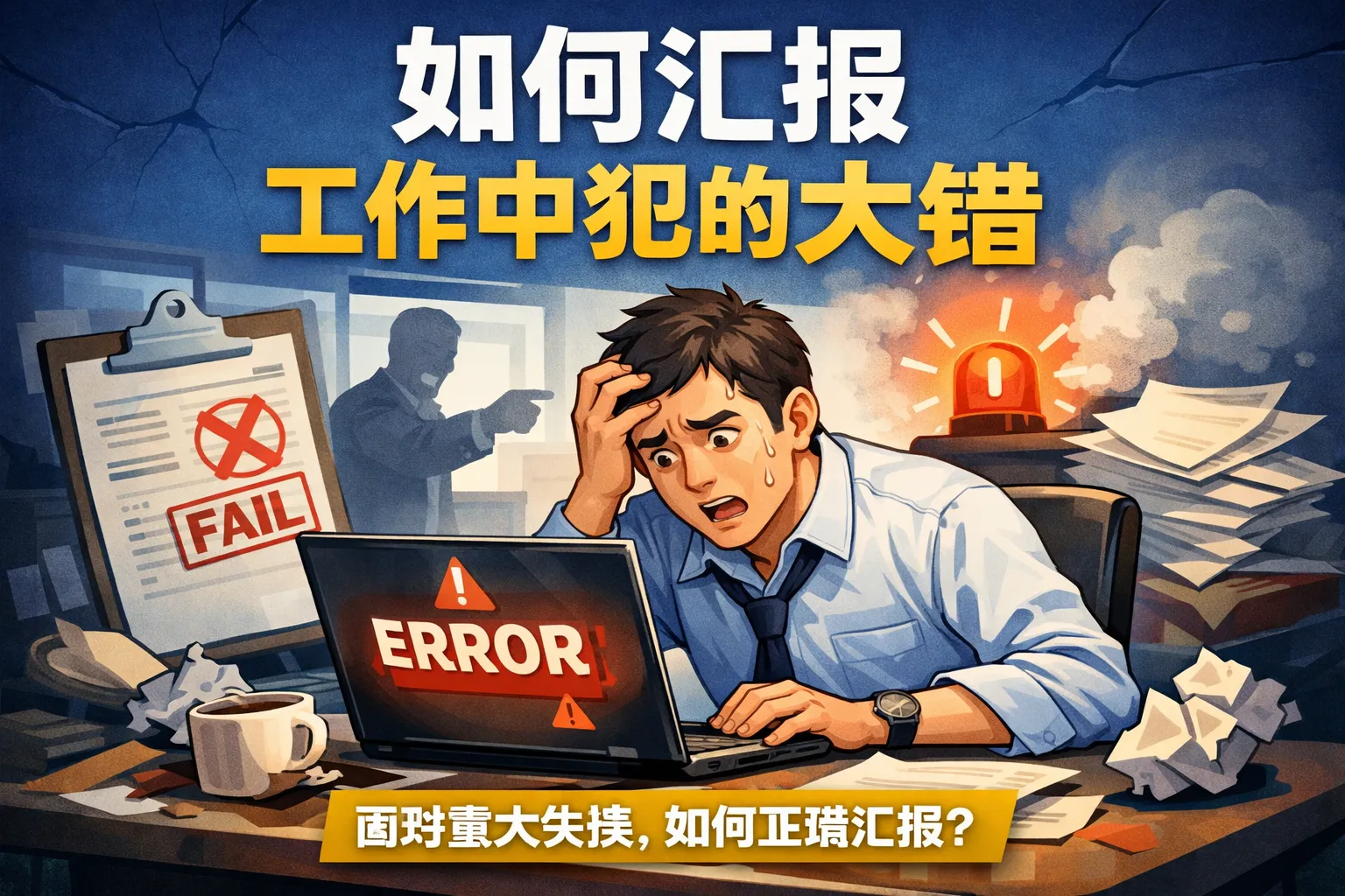 如何汇报工作中犯的大错