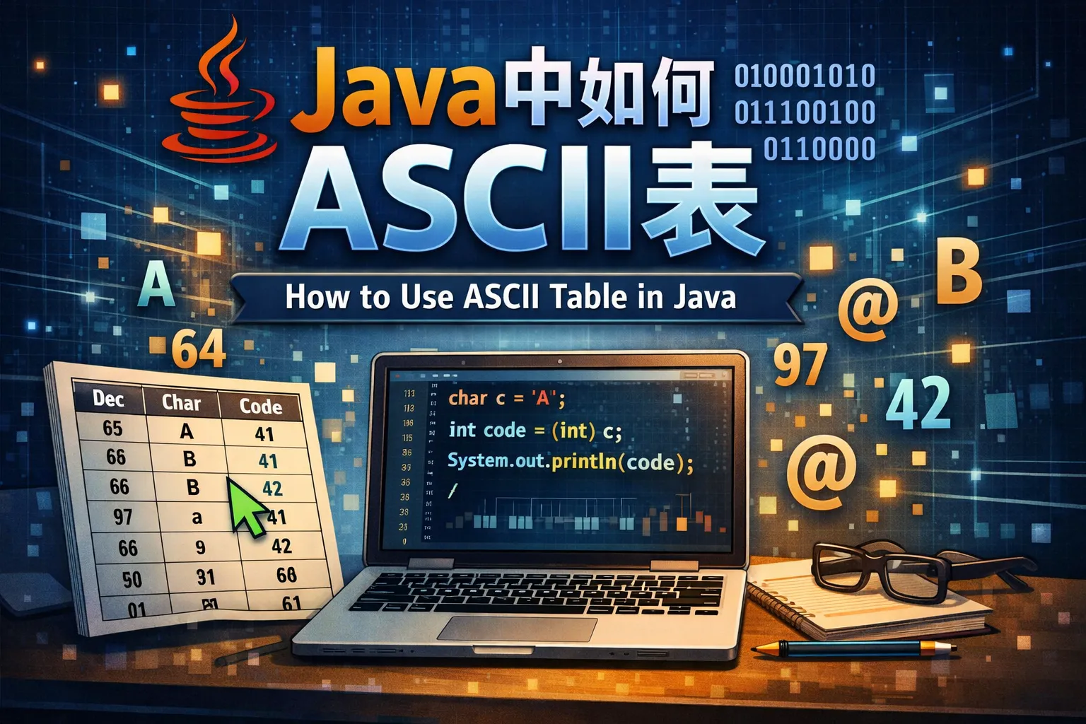 java中如何用ascii表