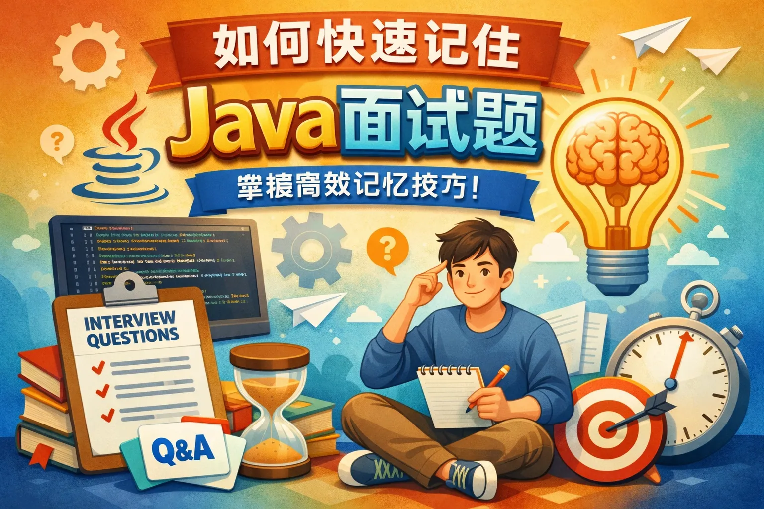 如何快速记住java面试题