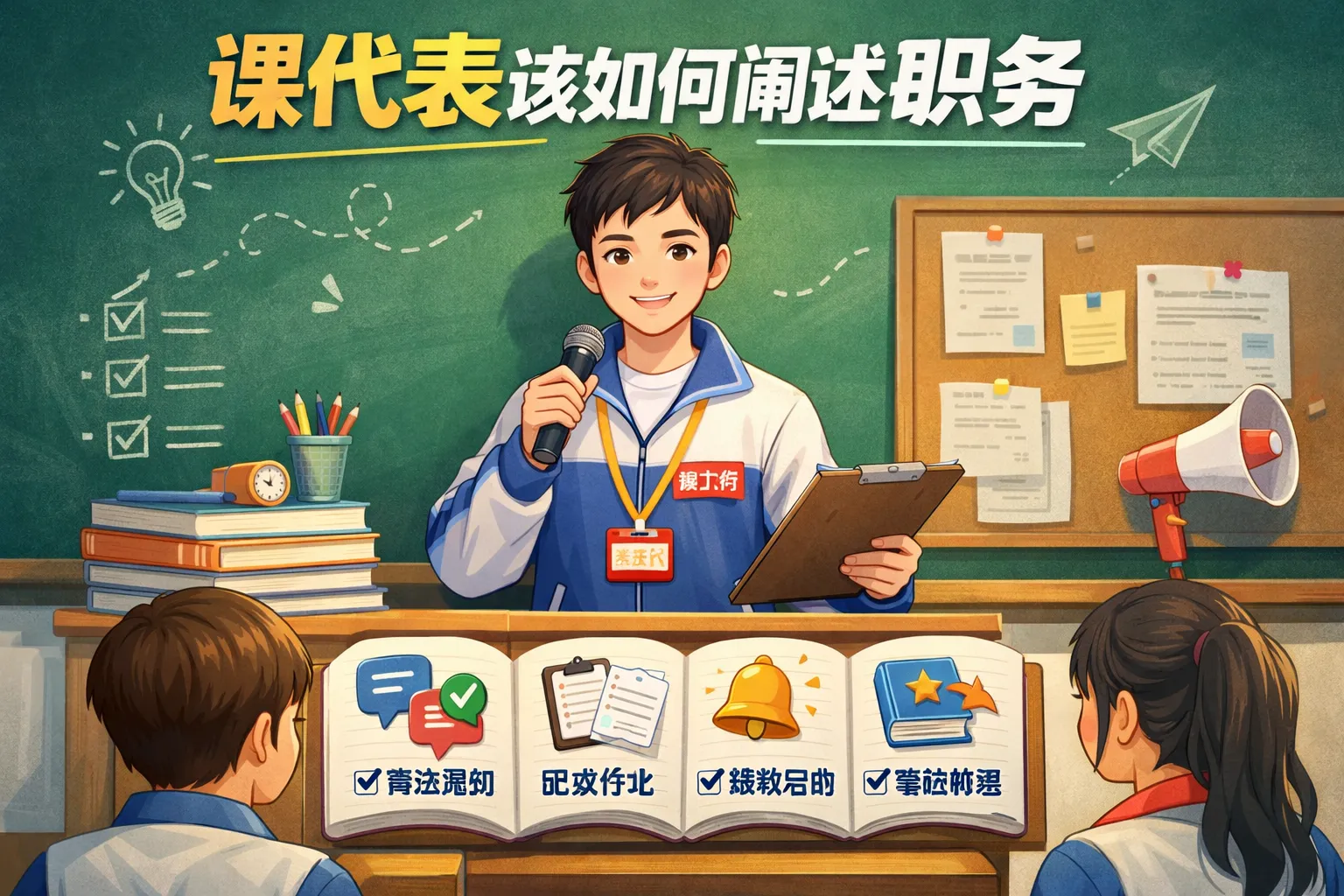 课代表该如何阐述职务