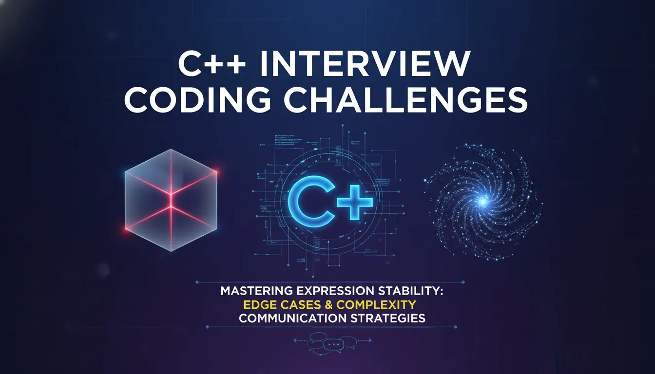 C++ 面试代码题怎么提升面试表达稳定性:边界处理、复杂度和表达习惯的答题思路