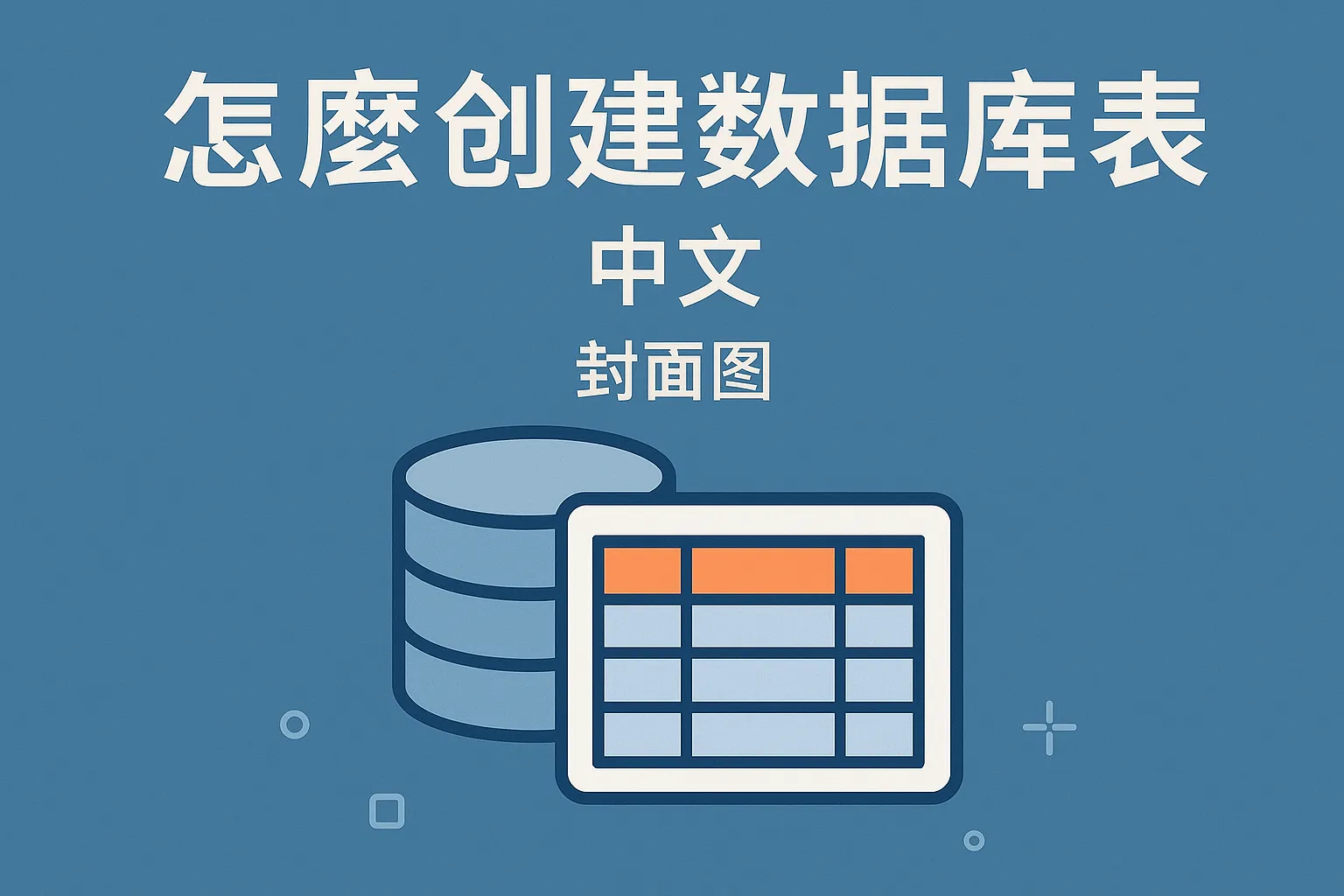 怎么创建数据库表中文