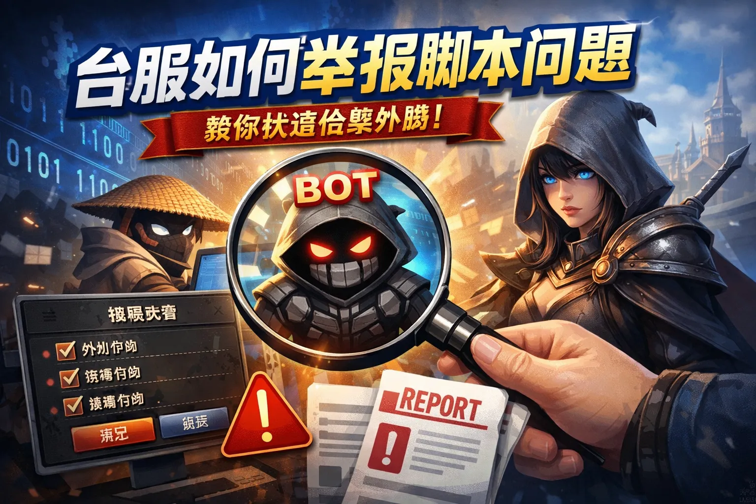 台服如何举报脚本问题