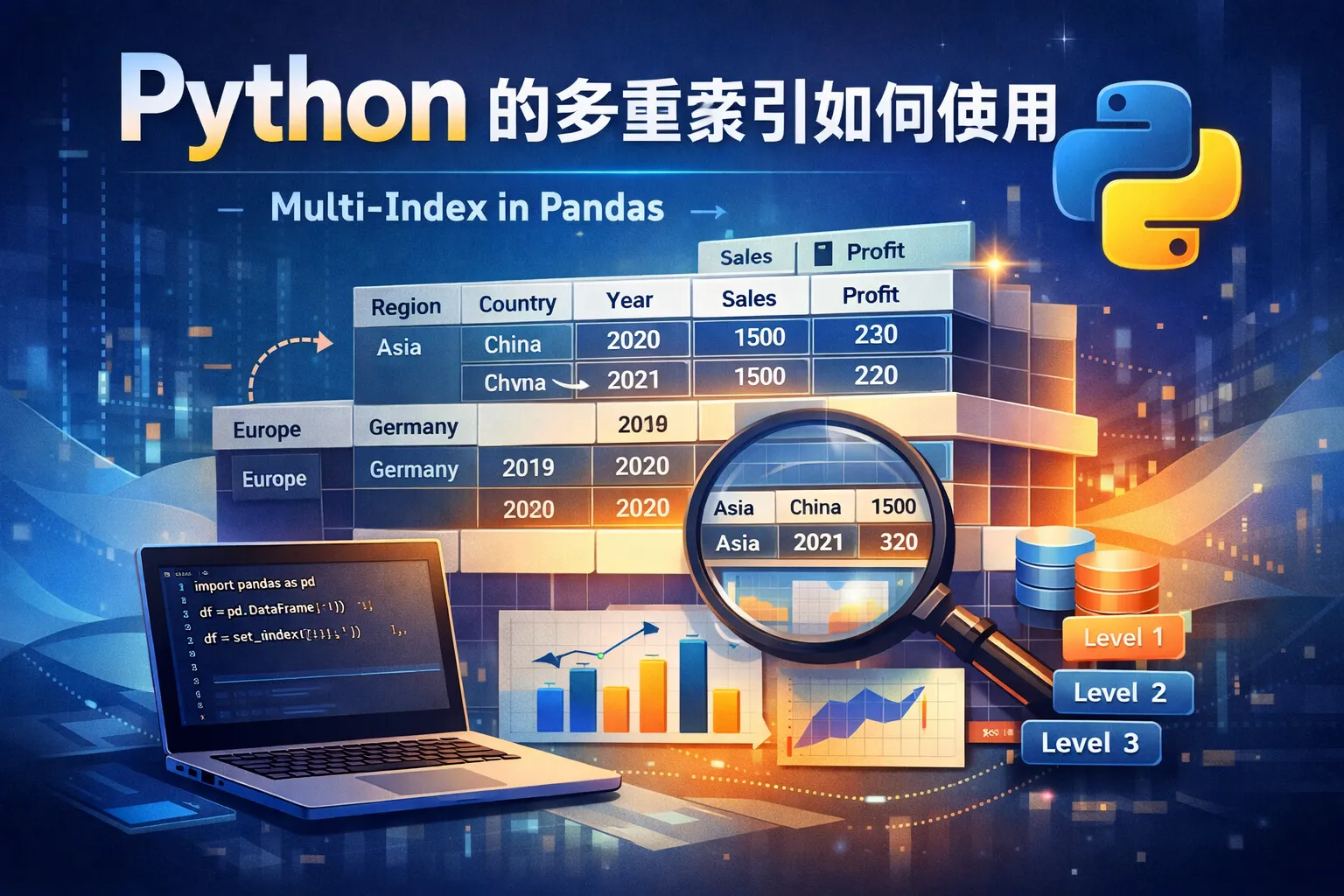 python的多重索引如何使用