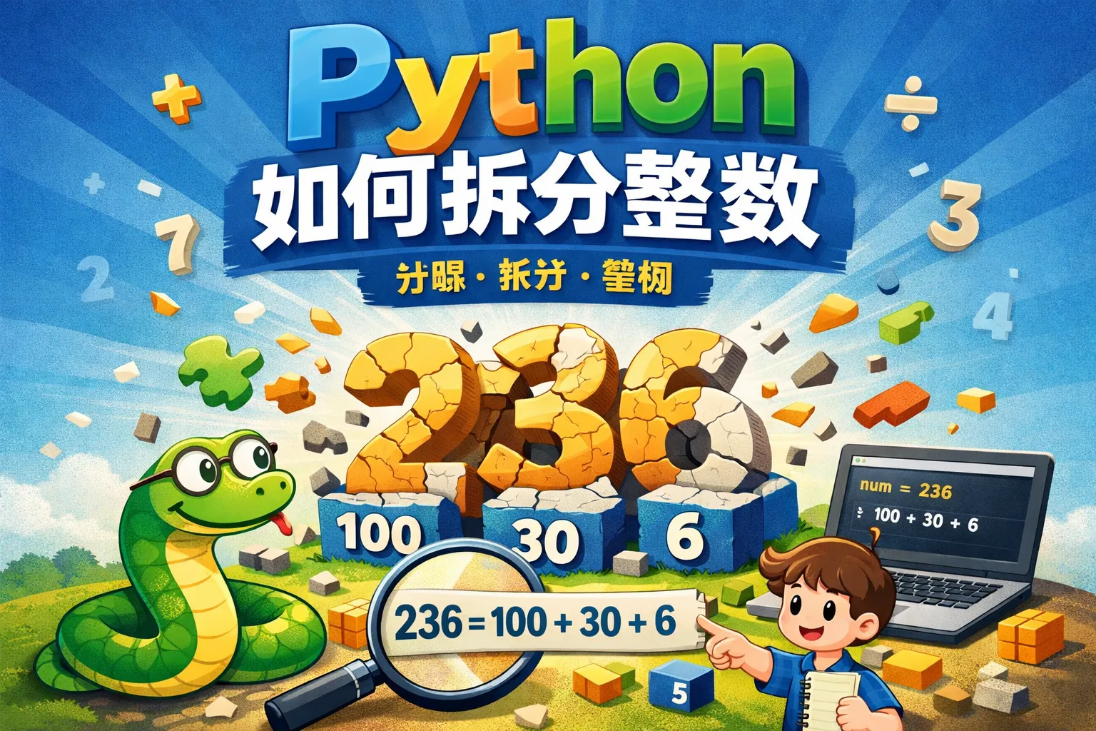 python 如何拆分整数