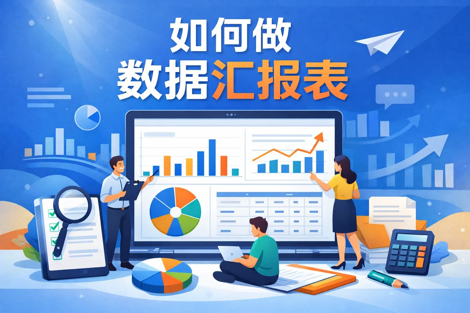 如何做数据汇报表