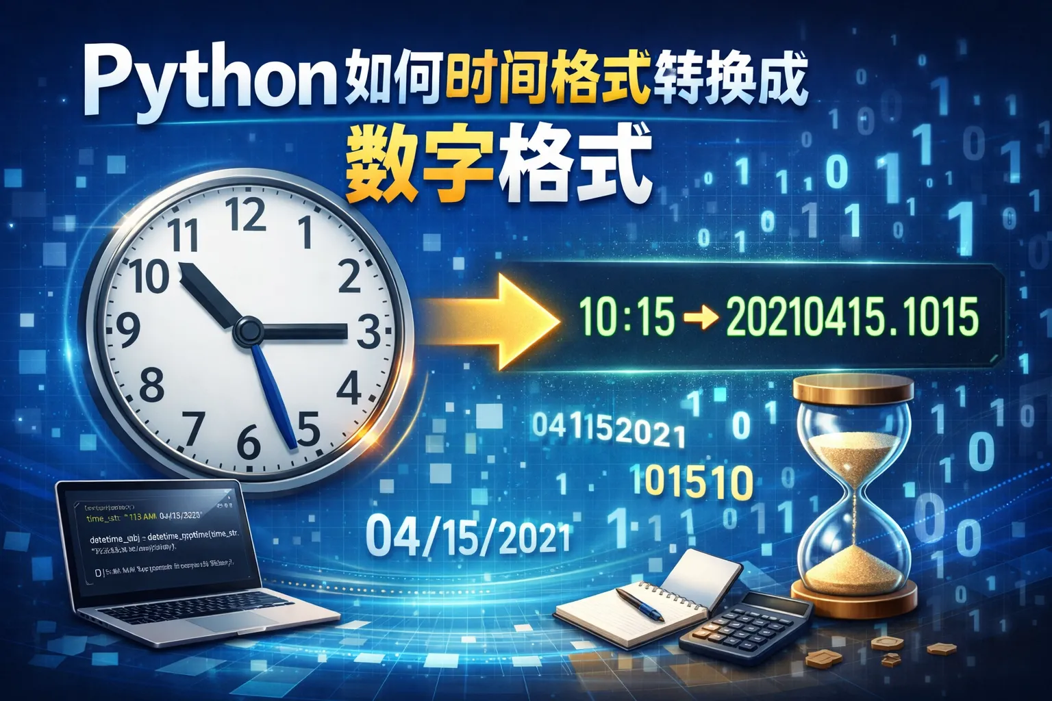 python如何时间格式转换成数字格式