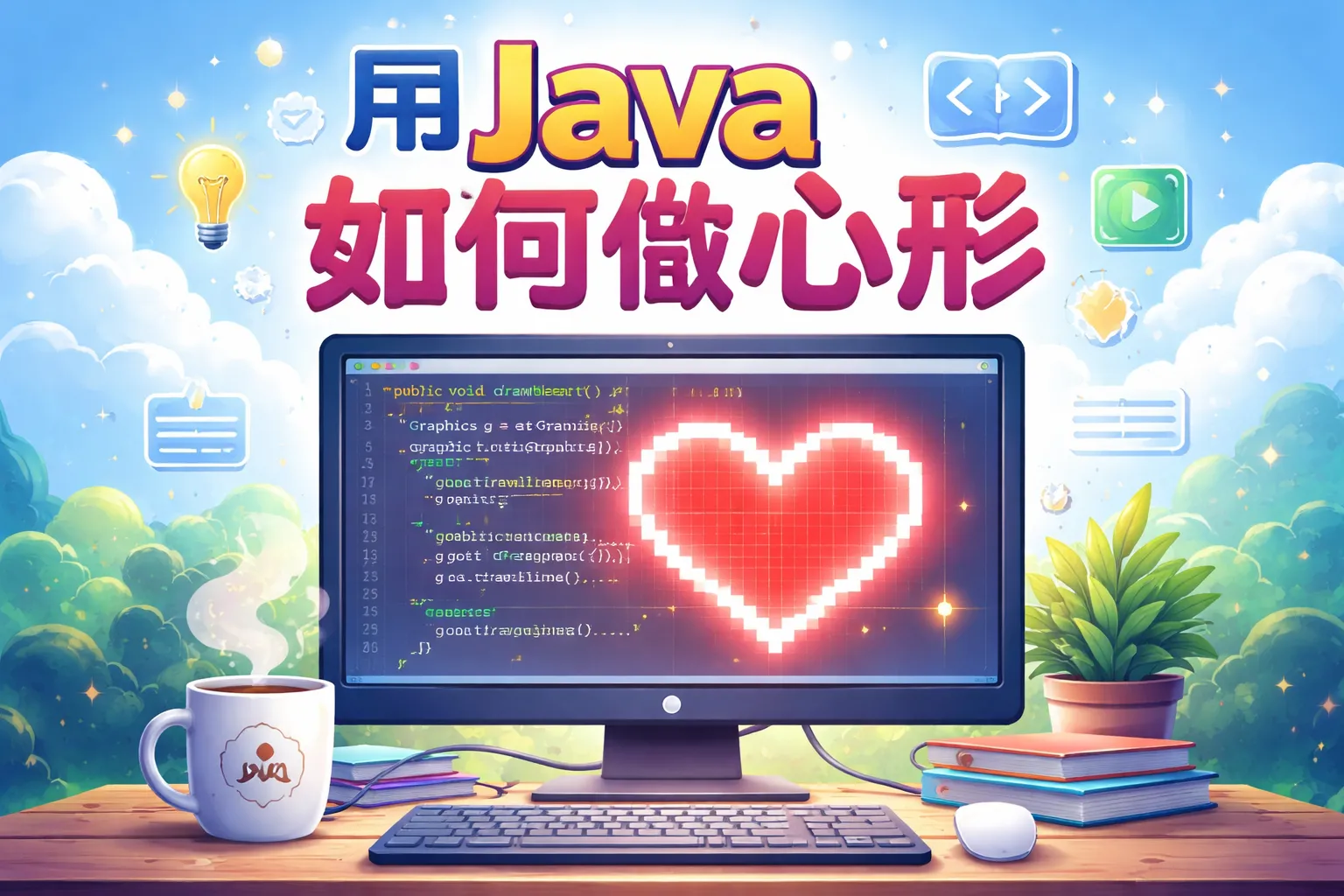 用java如何做心形