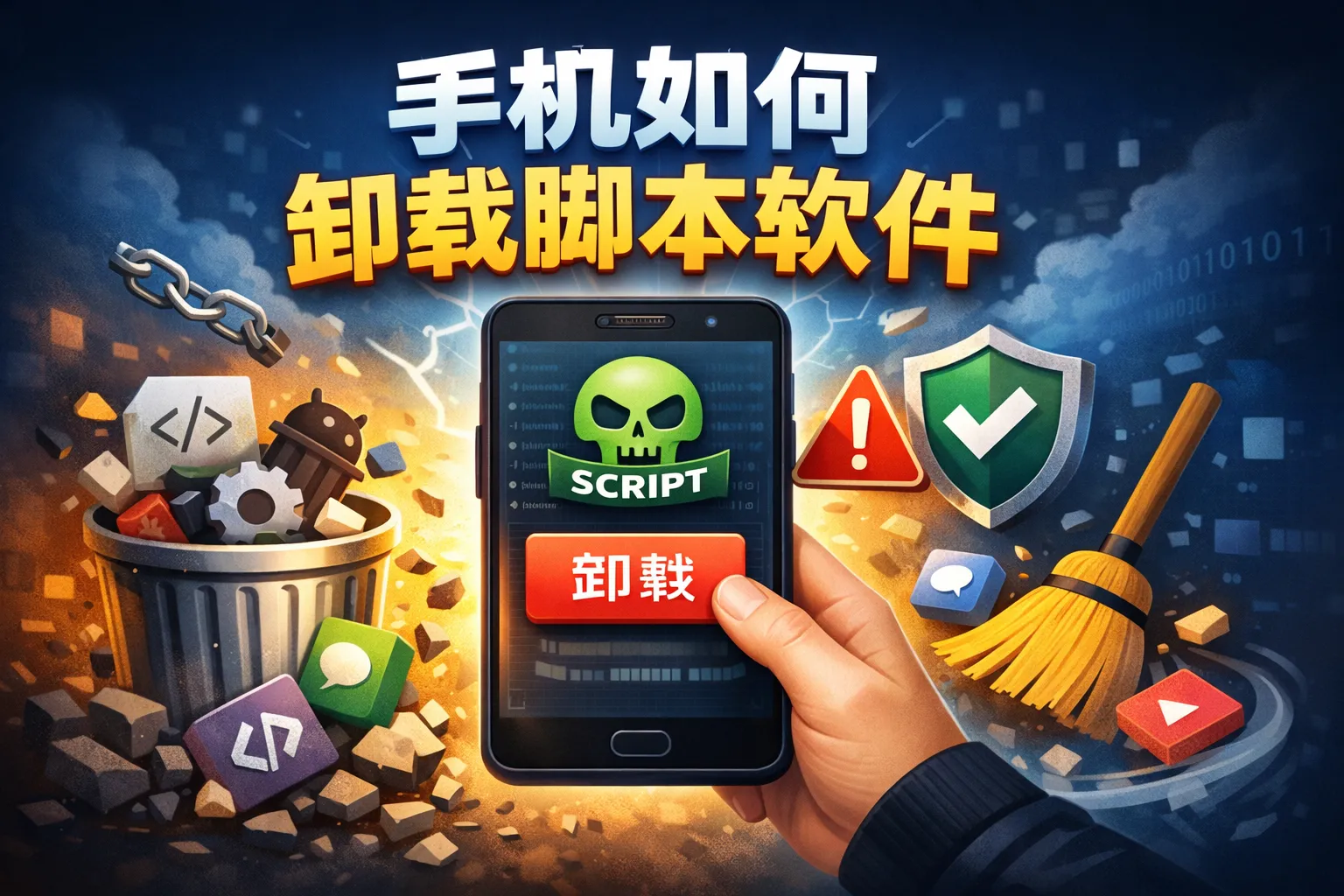 手机如何卸载脚本软件