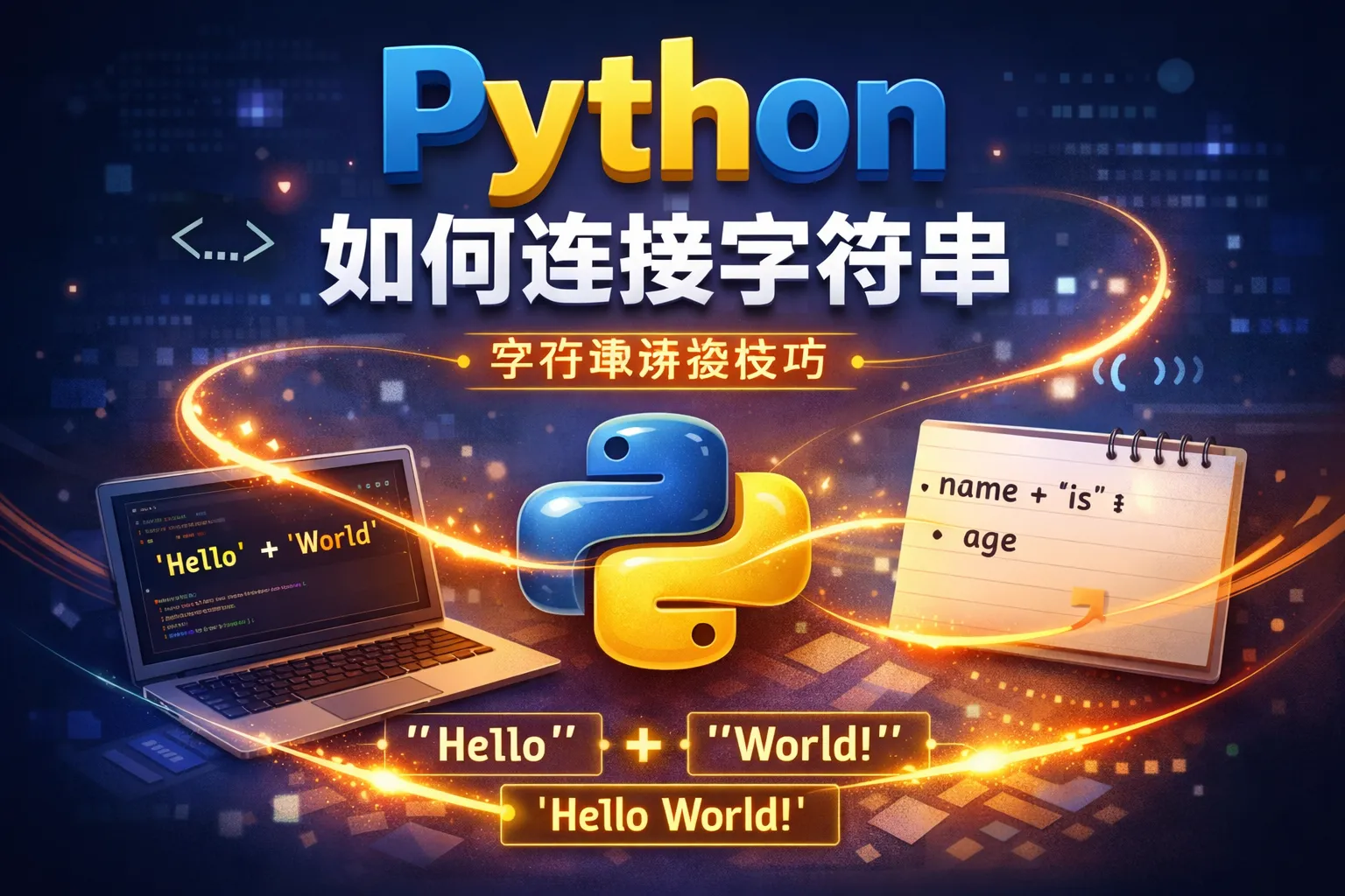 python 如何连接字符串