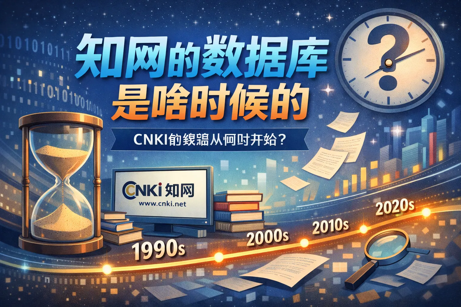 知网的数据库是啥时候的