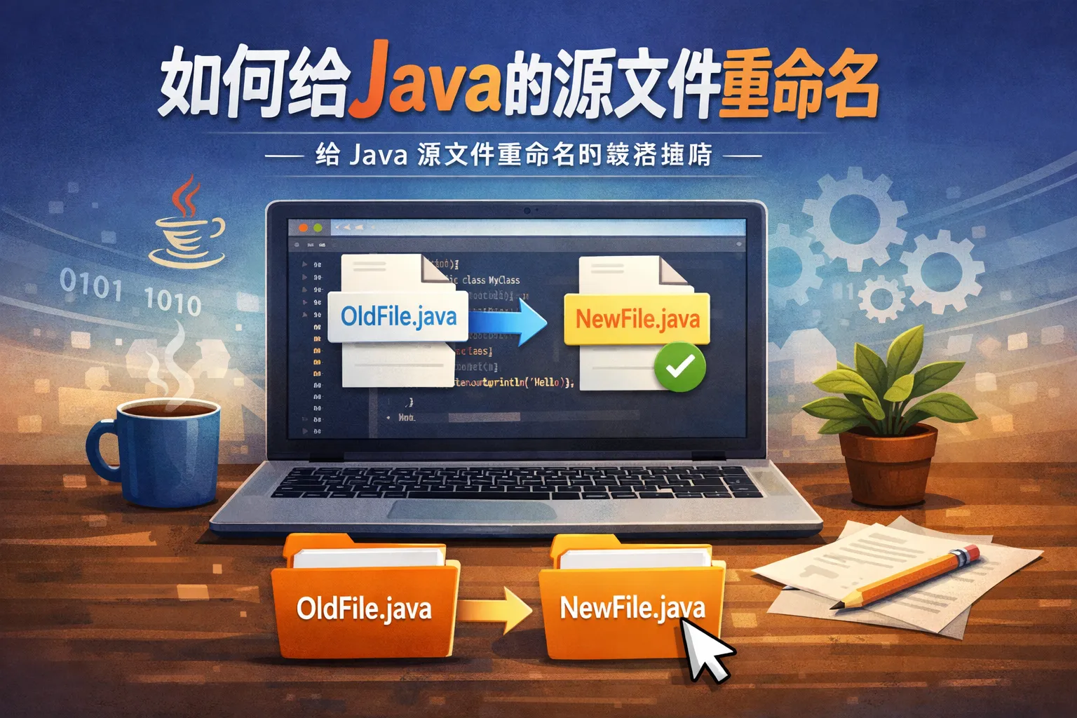 如何给java的源文件重命名