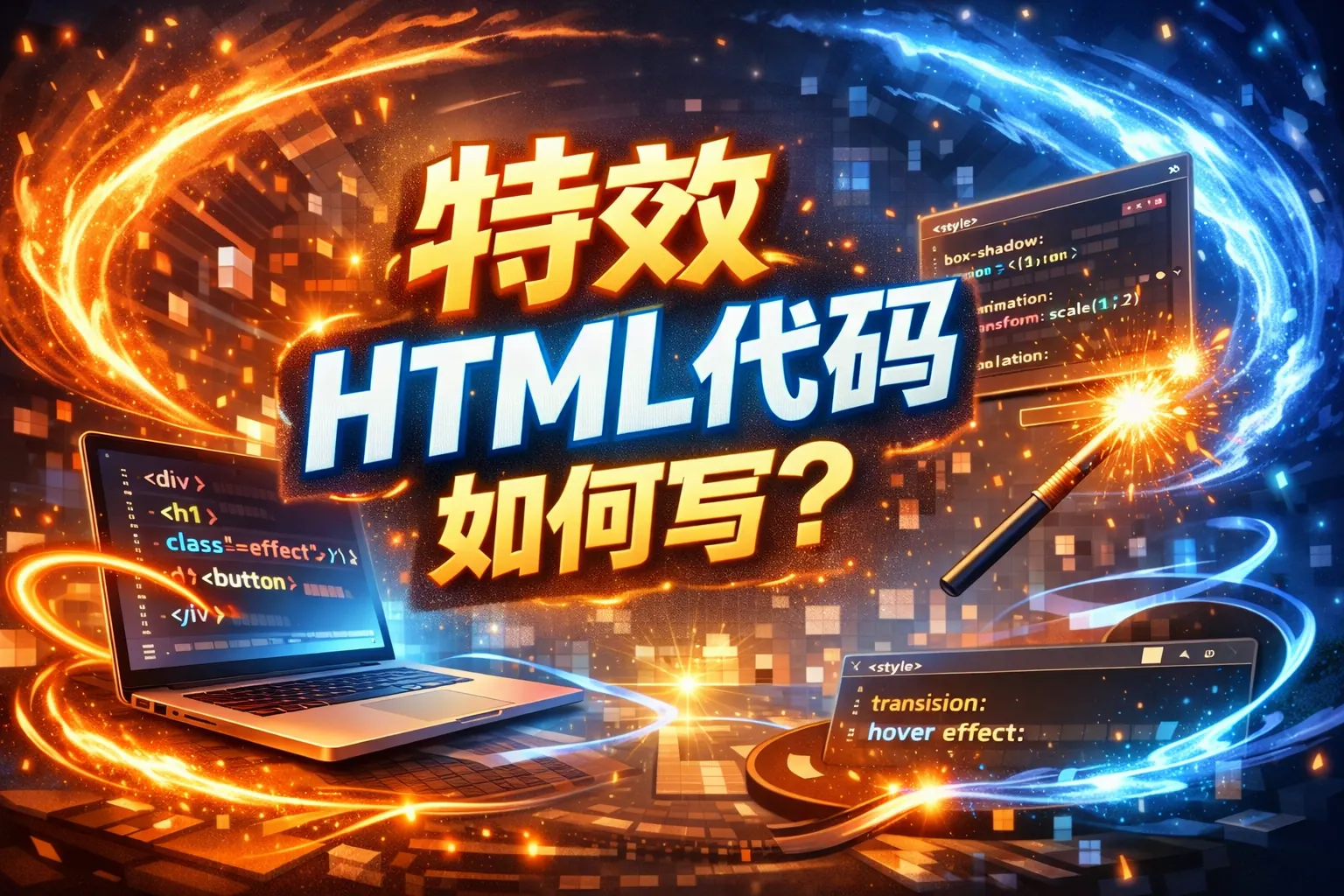特效html代码如何写