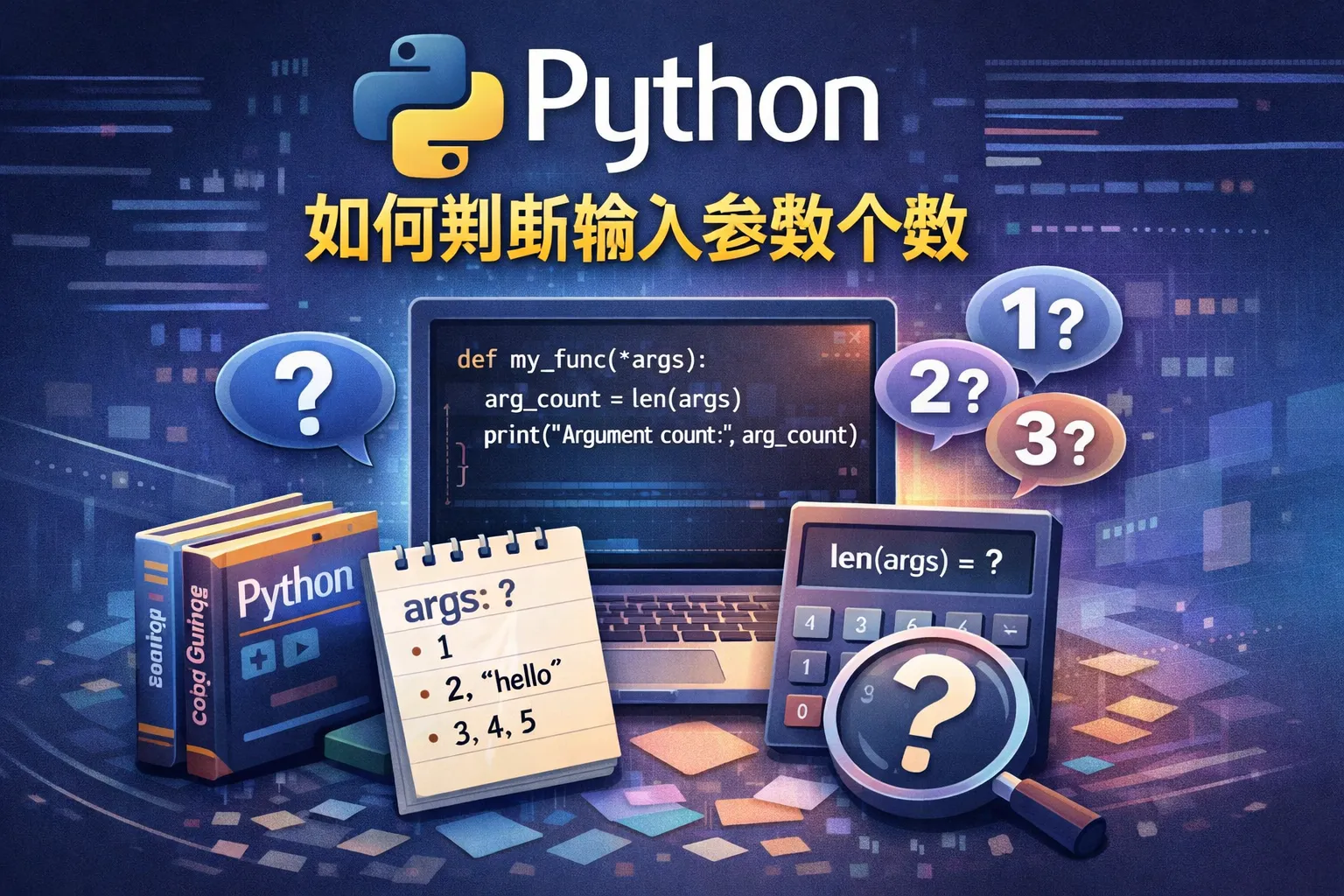 python如何判断输入参数个数组