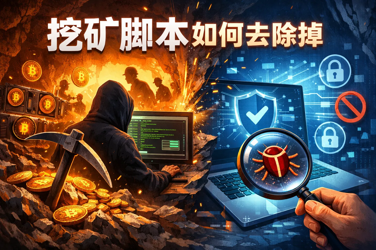 挖矿脚本如何去除掉