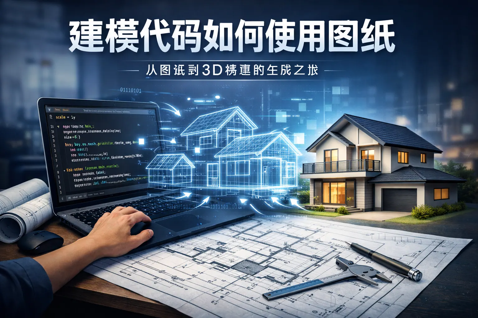 建模代码如何使用图纸