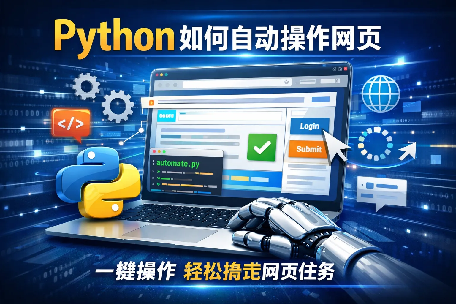 python如何自动操作网页