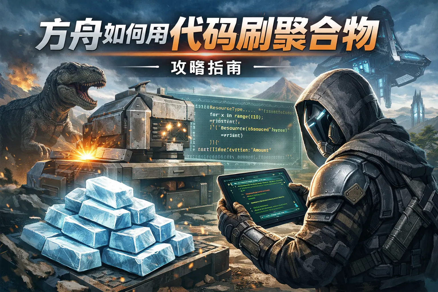 方舟如何用代码刷聚合物
