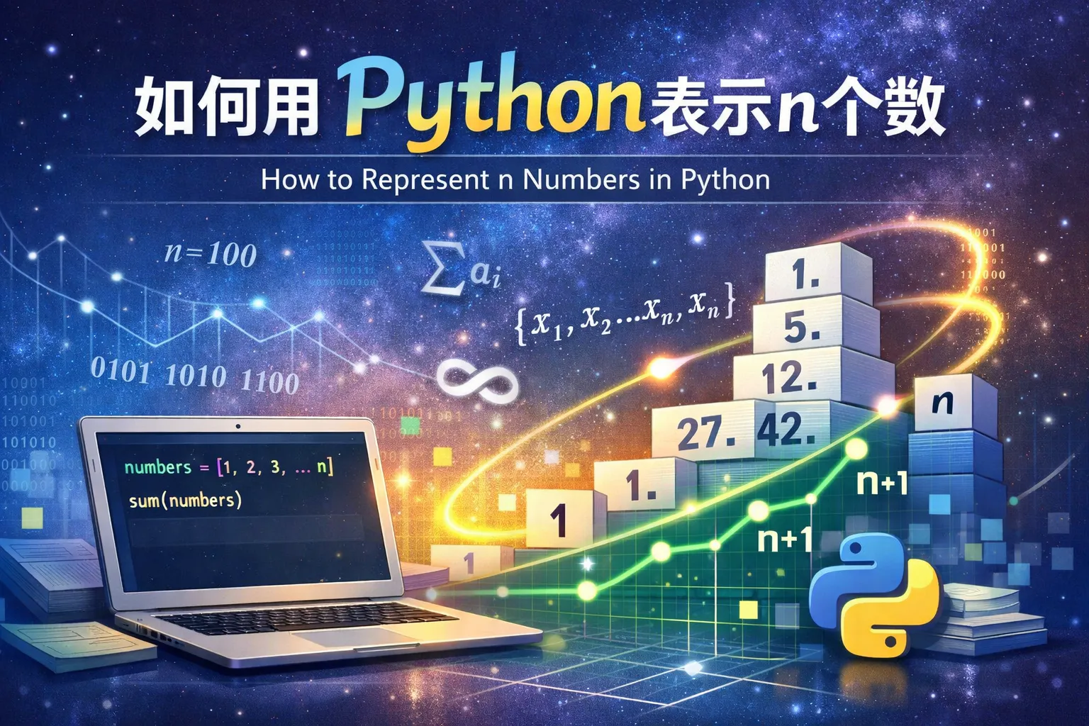 如何用Python表示n个数