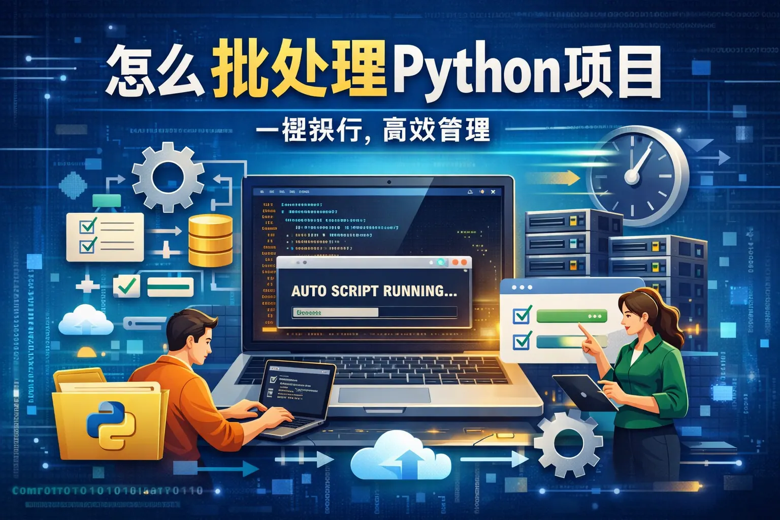 怎么批处理python项目