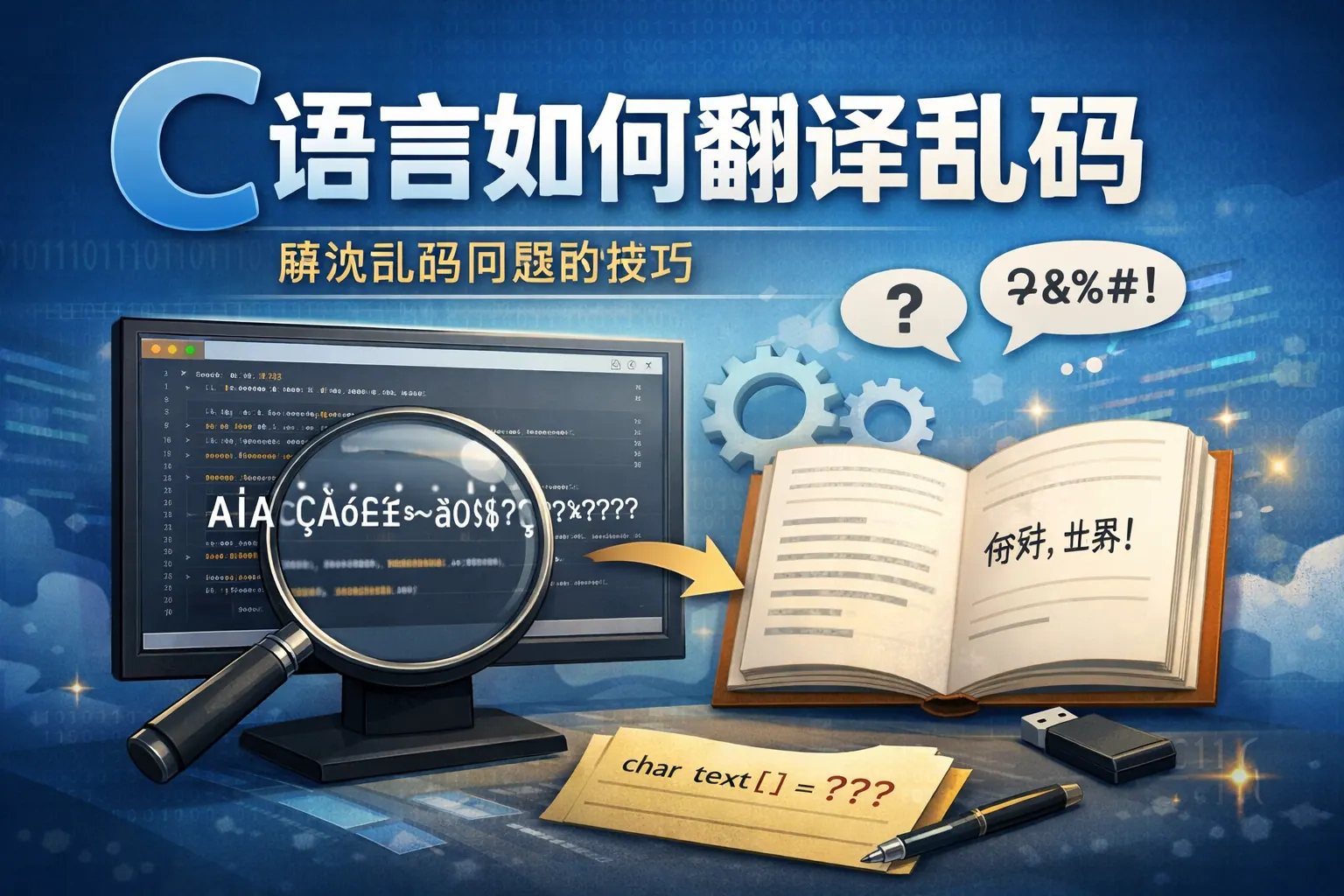 c语言如何翻译乱码