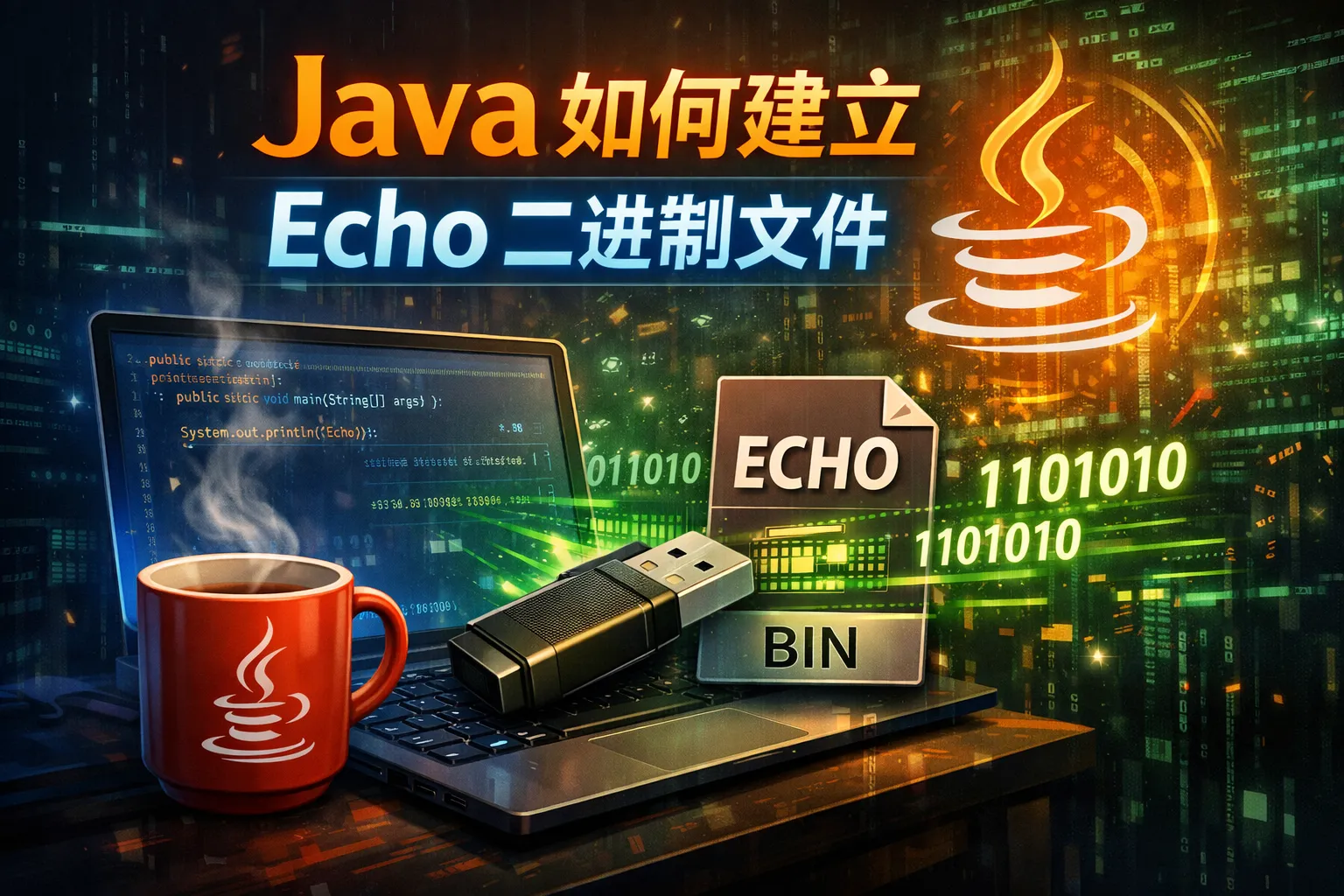 Java如何建立echo二进制文件