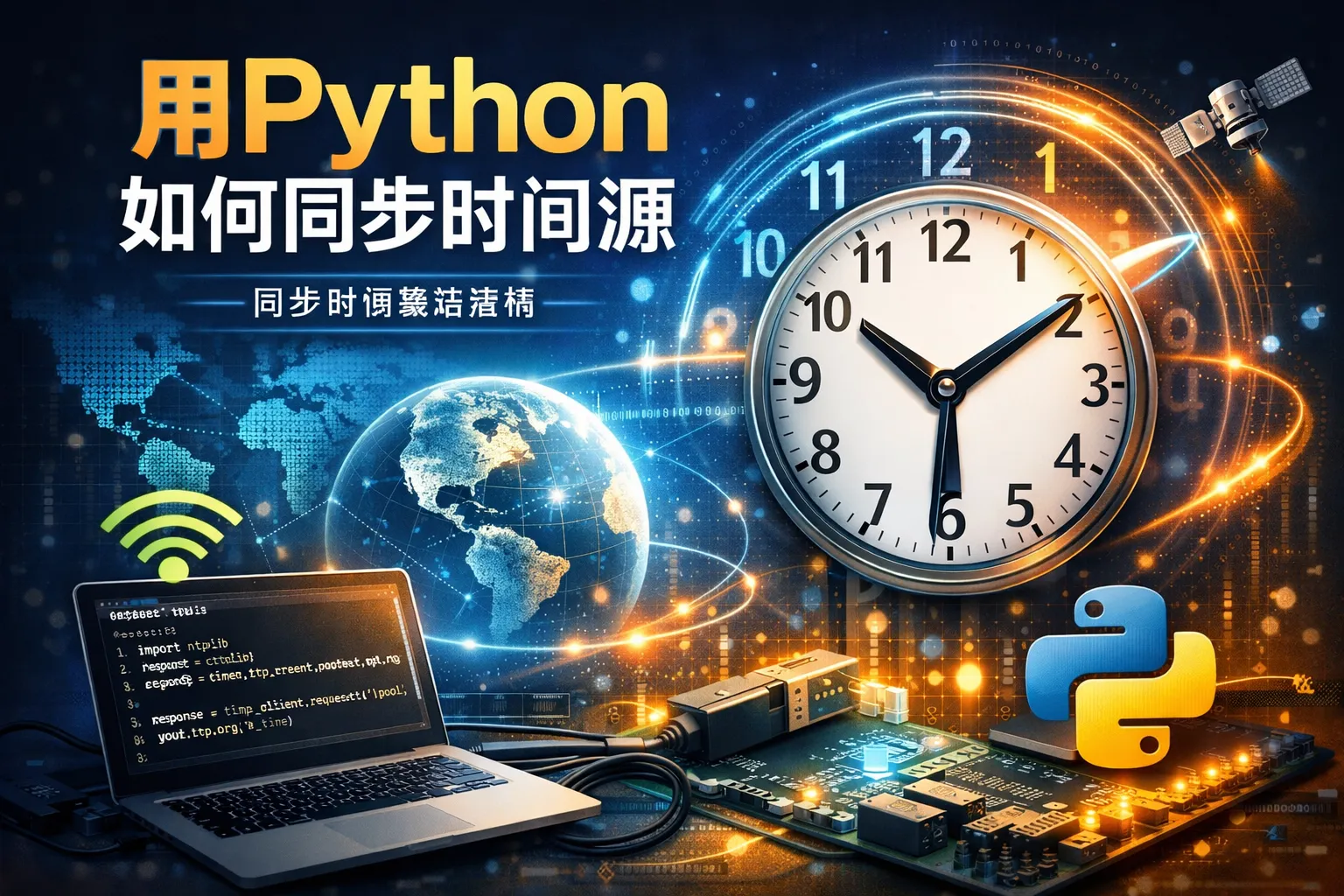 用python如何同步时间源