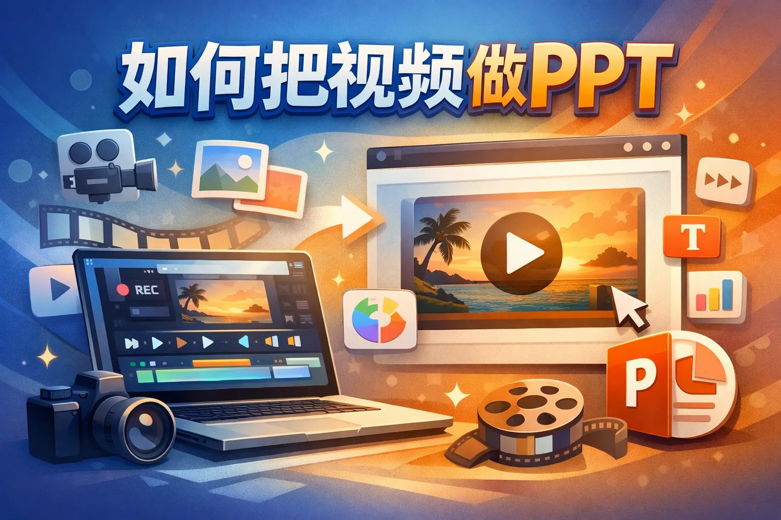 如何把视频做ppt