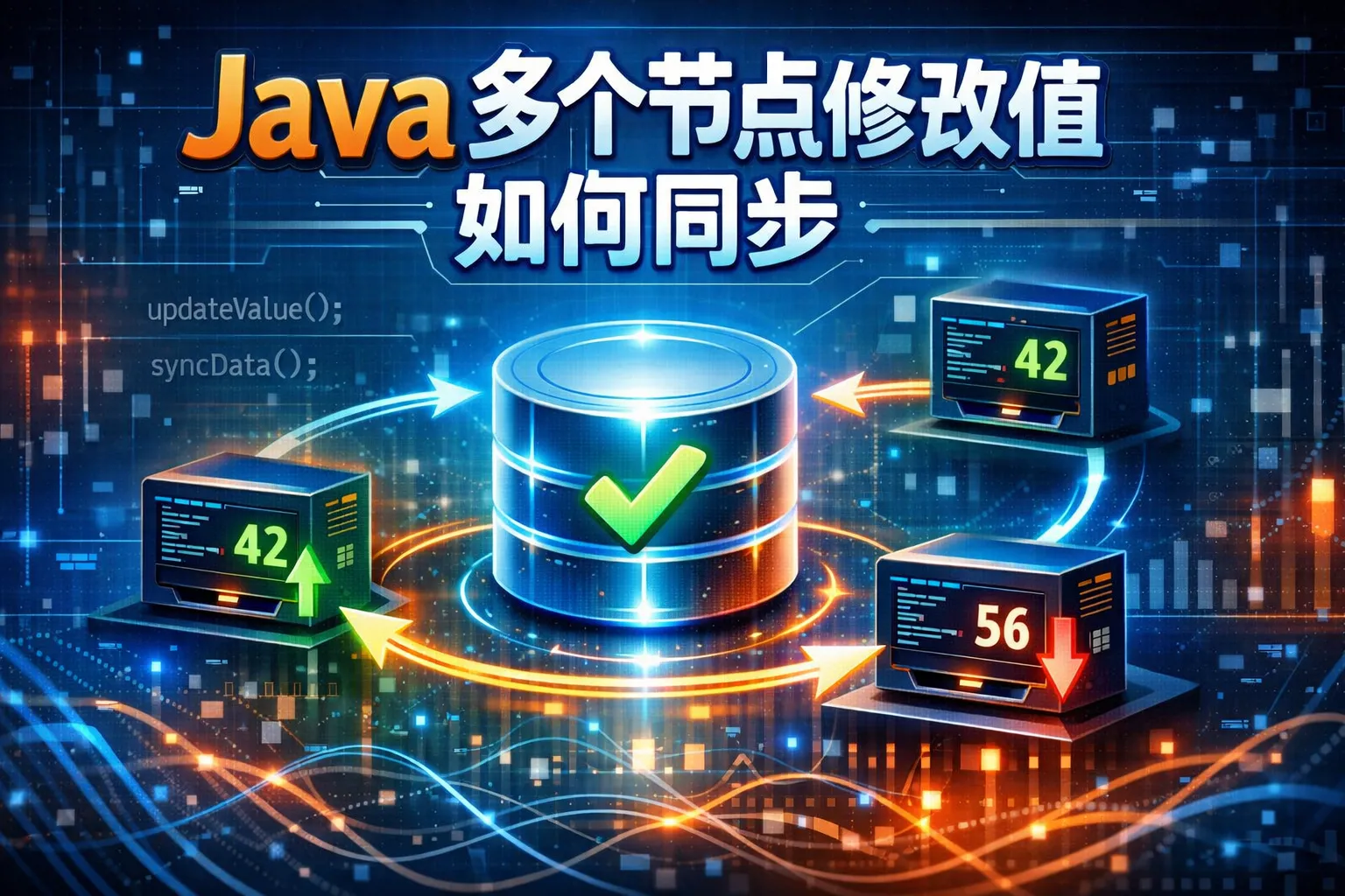 java多个节点修改值如何同步
