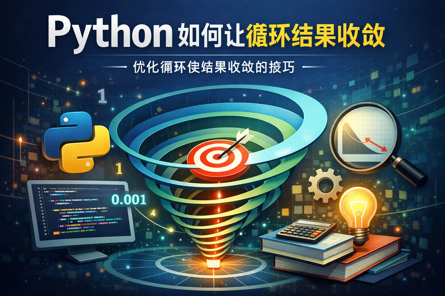 python如何让循环结果收敛