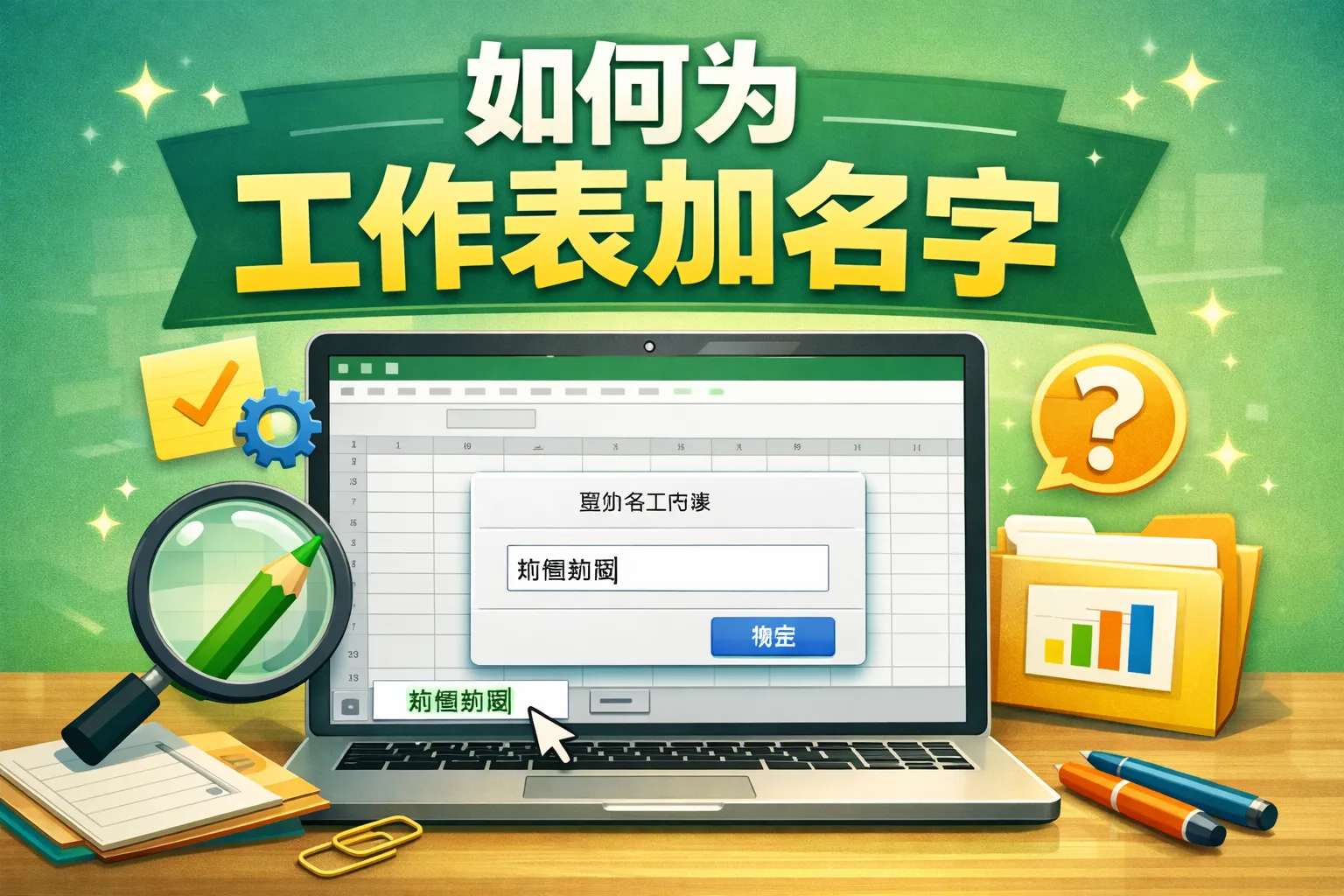 如何为工作表加名字