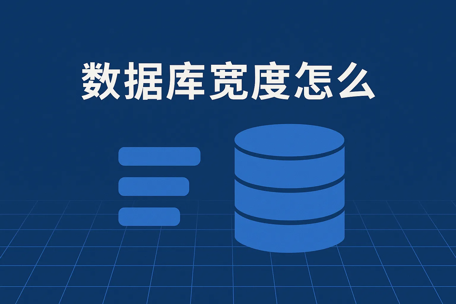 数据库宽度怎么