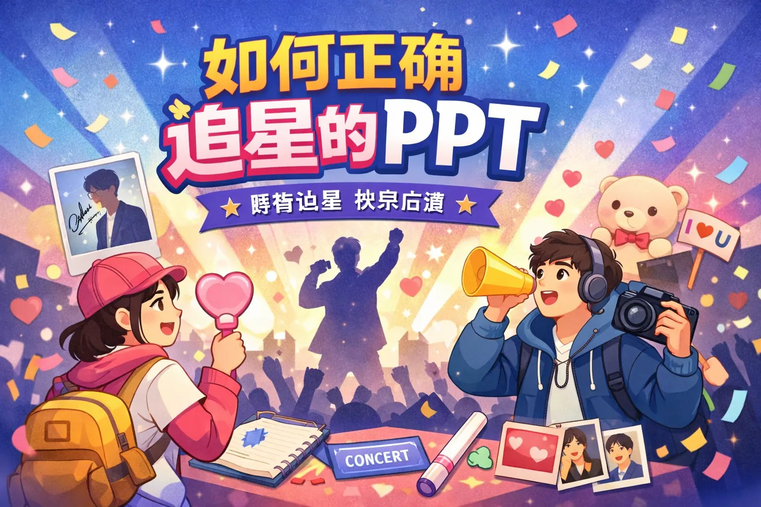 如何正确追星的ppt