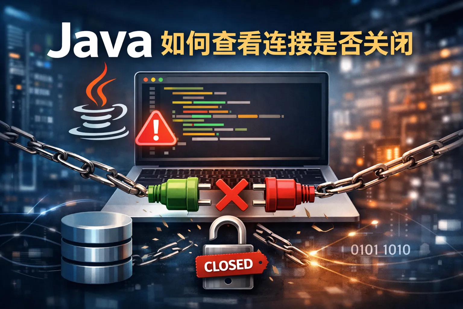java如何查看连接是否关闭