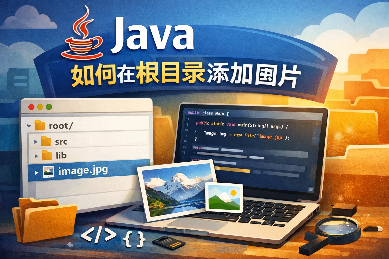 java如何在根目录添加图片