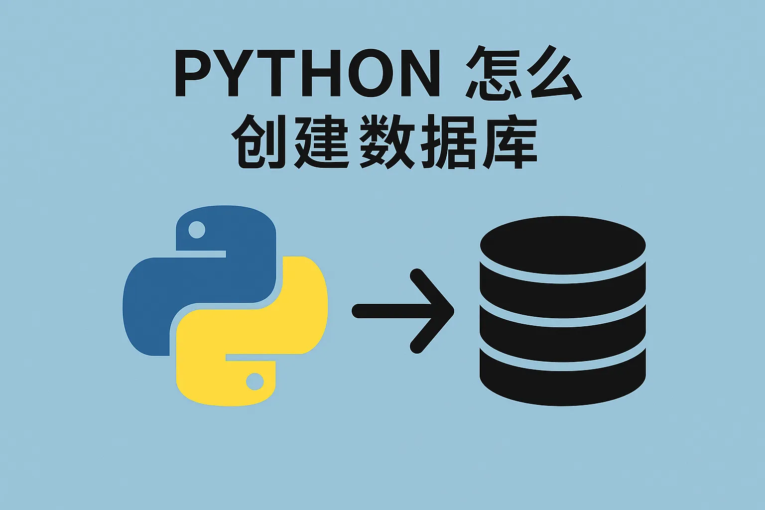 python怎么创建数据库
