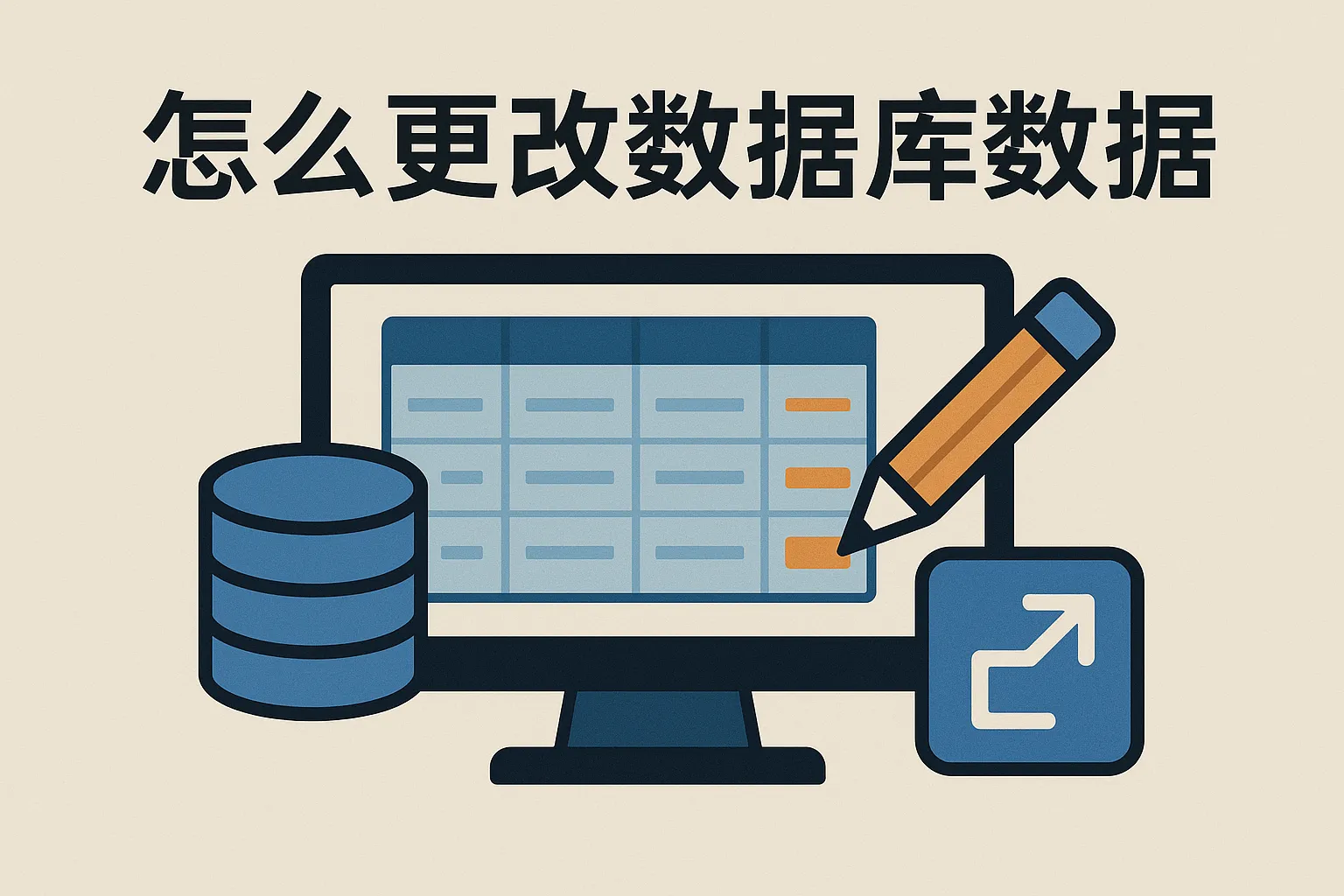 怎么更改数据库数据