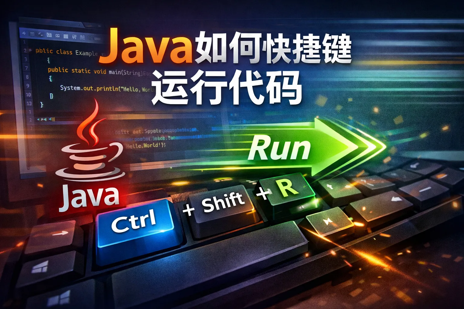 java如何快捷键运行代码
