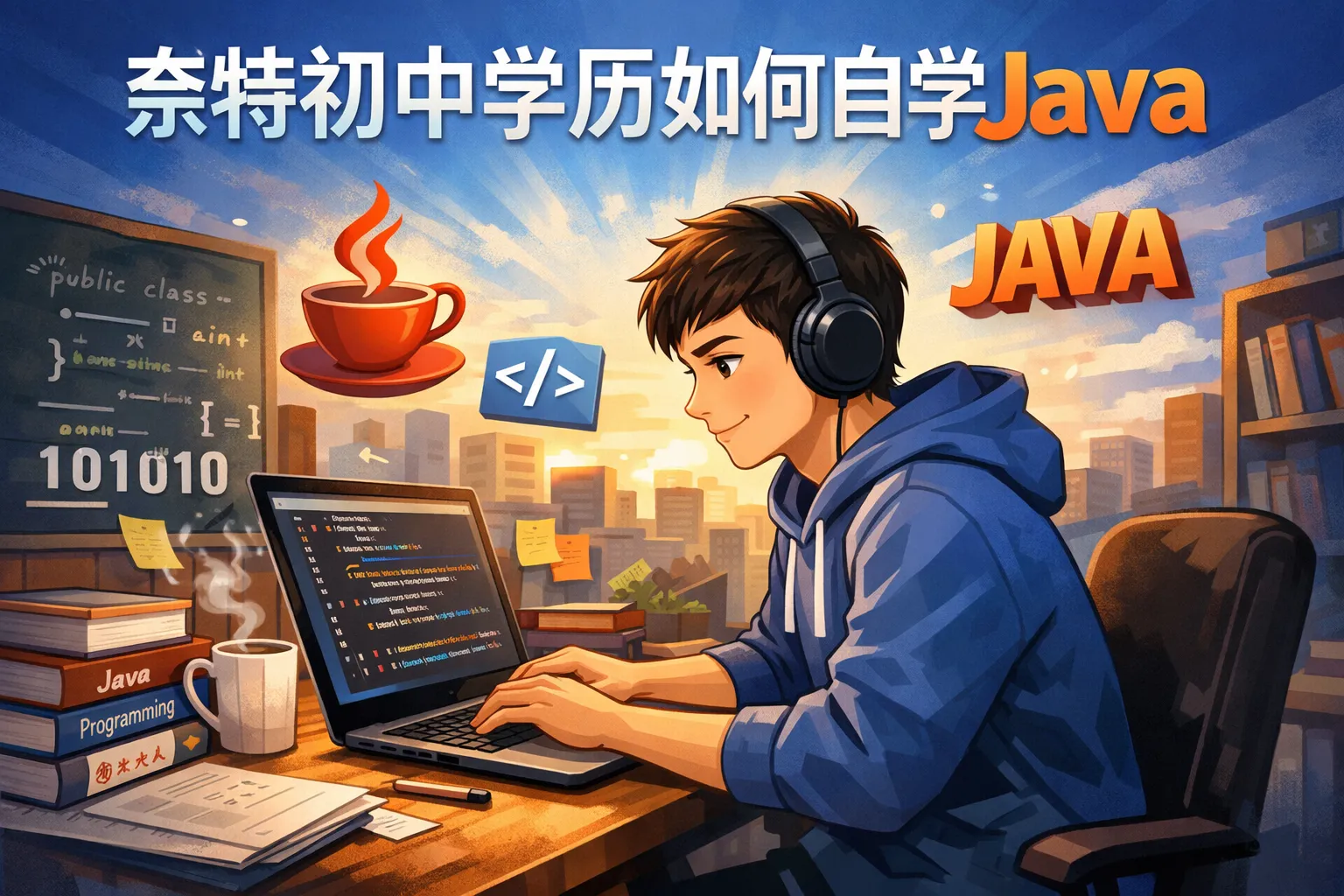 奈特初中学历如何自学java