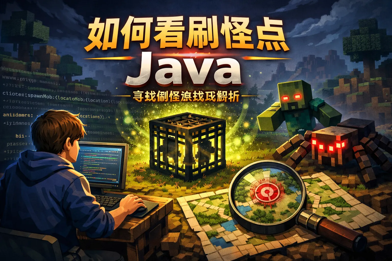 如何看刷怪点java