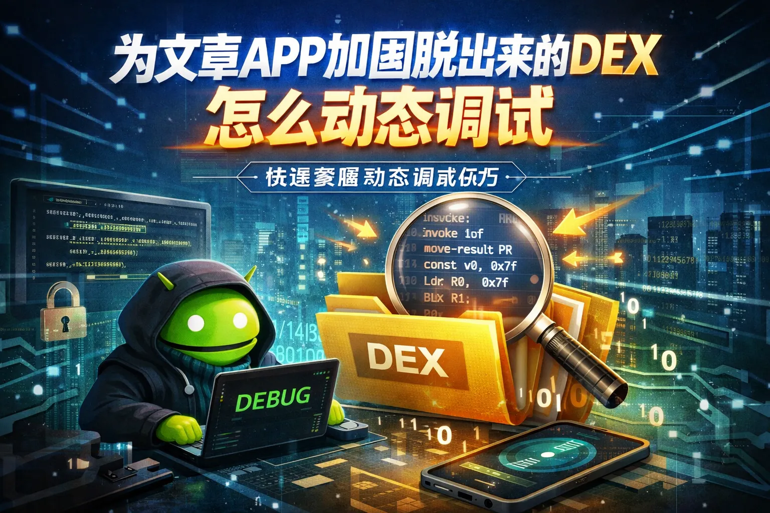 app加固脱出来的dex怎么动态调试