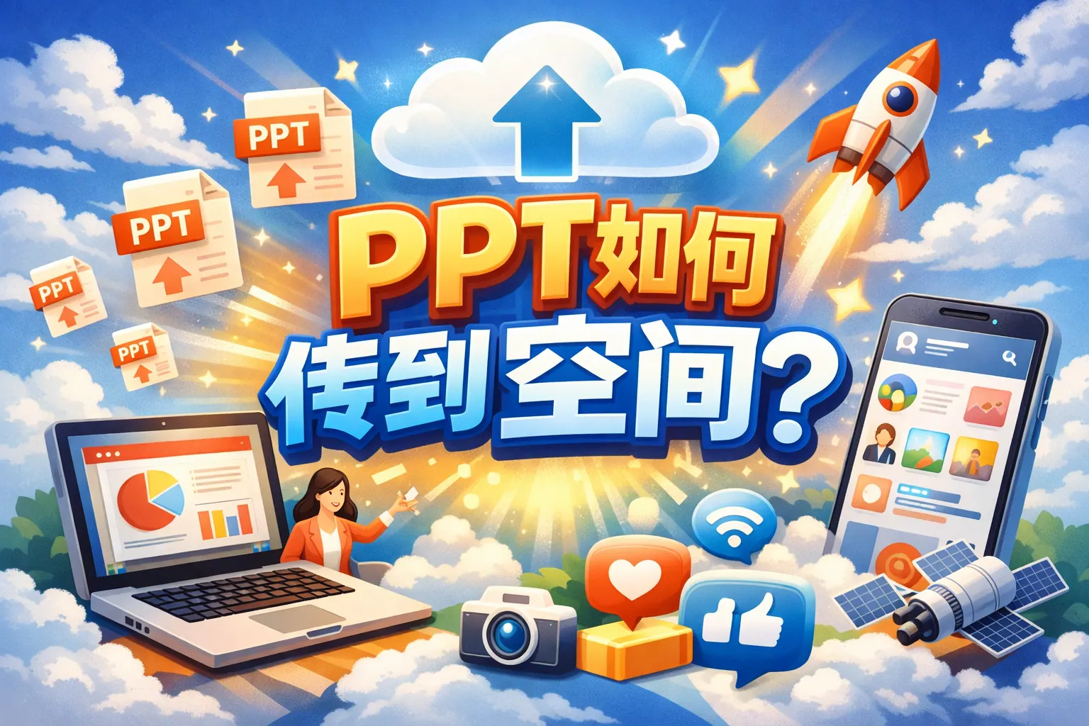 ppt如何传到空间