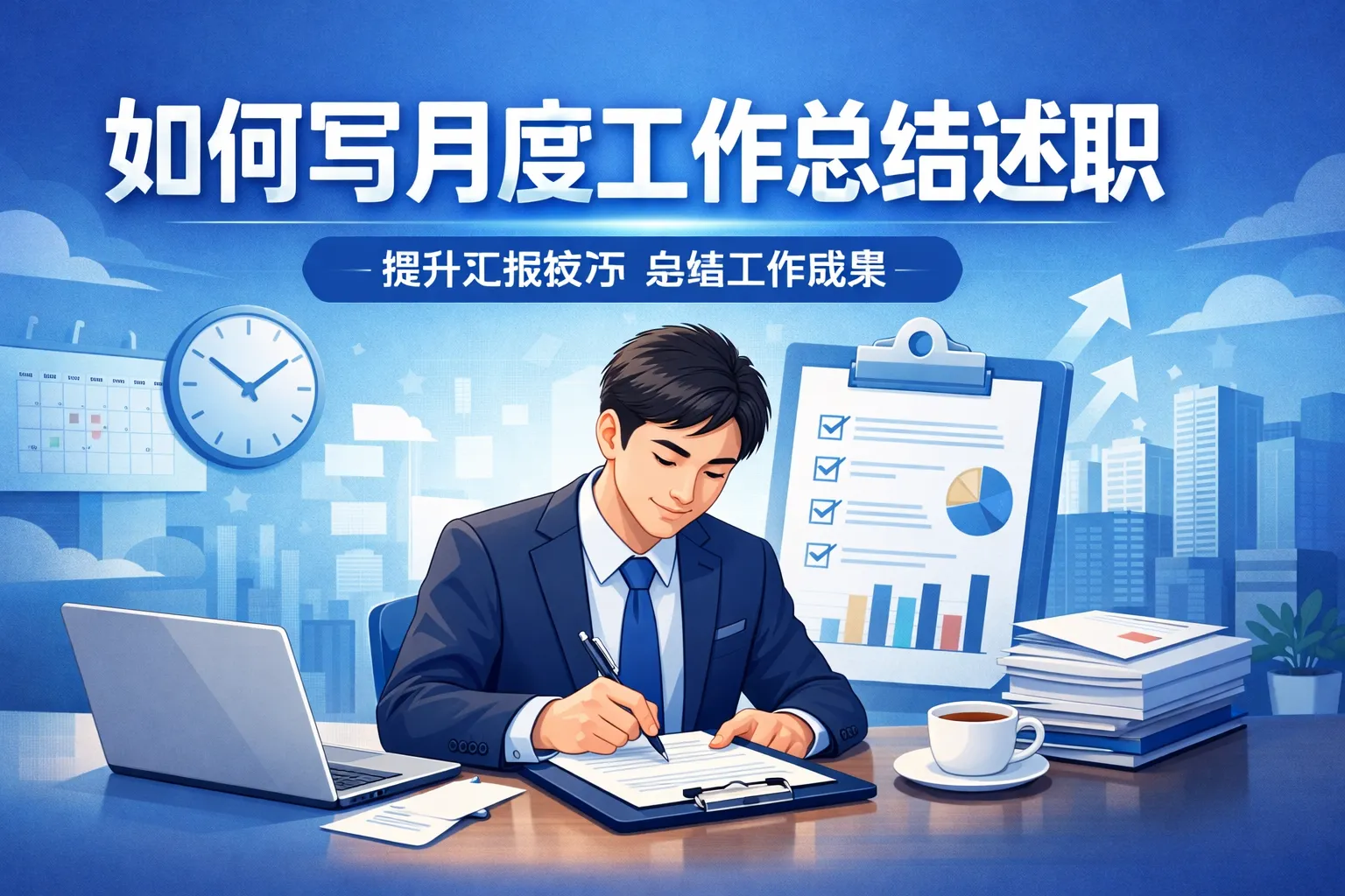 如何写月度工作总结述职