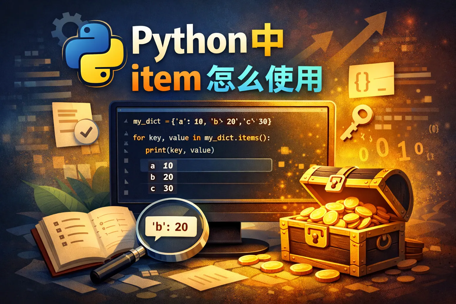 python中item怎么使用